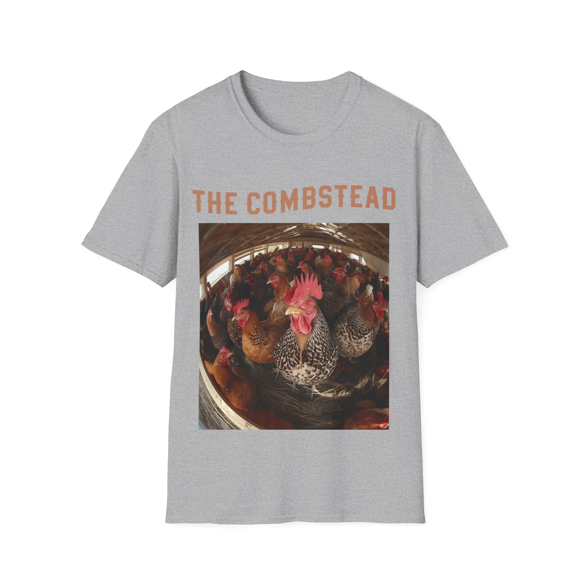 T-Shirt — 'The Combstead' Chicken Coop Photo Tee