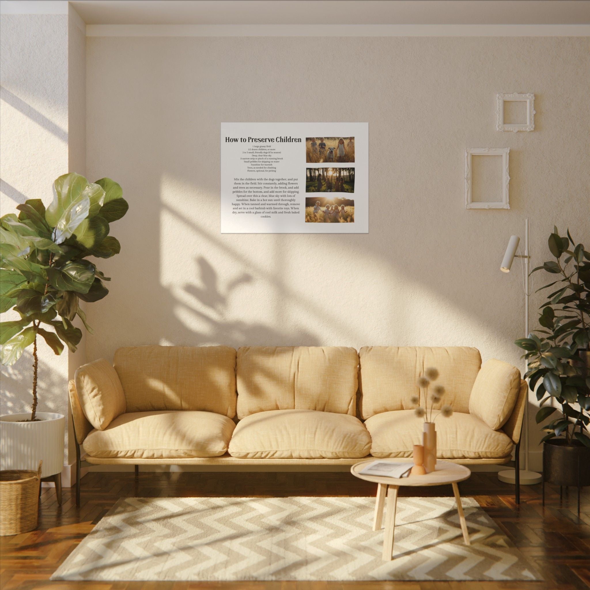 How to Preserve Children Canvas Wall Art — Whimsical Family Quote Print