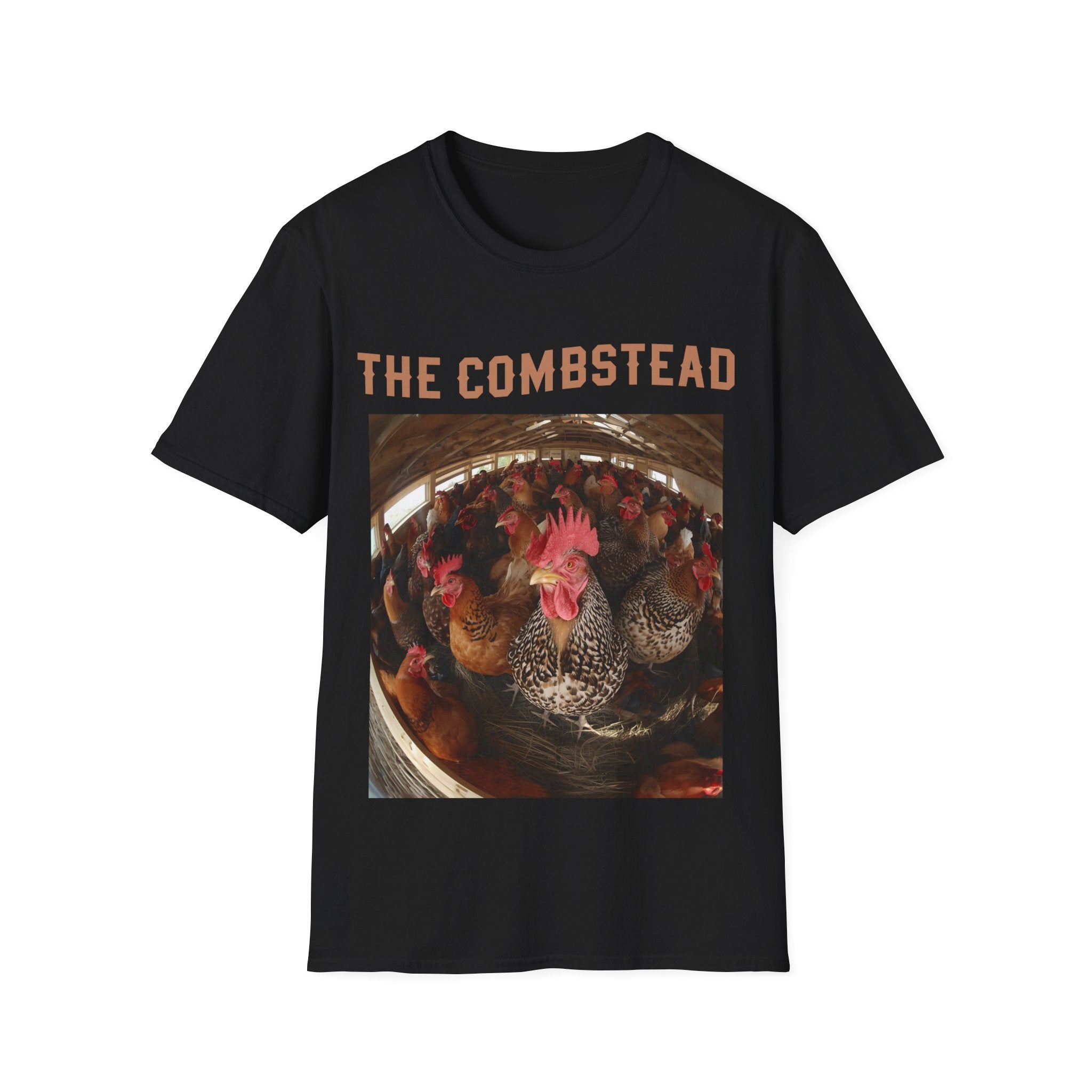 T-Shirt — 'The Combstead' Chicken Coop Photo Tee