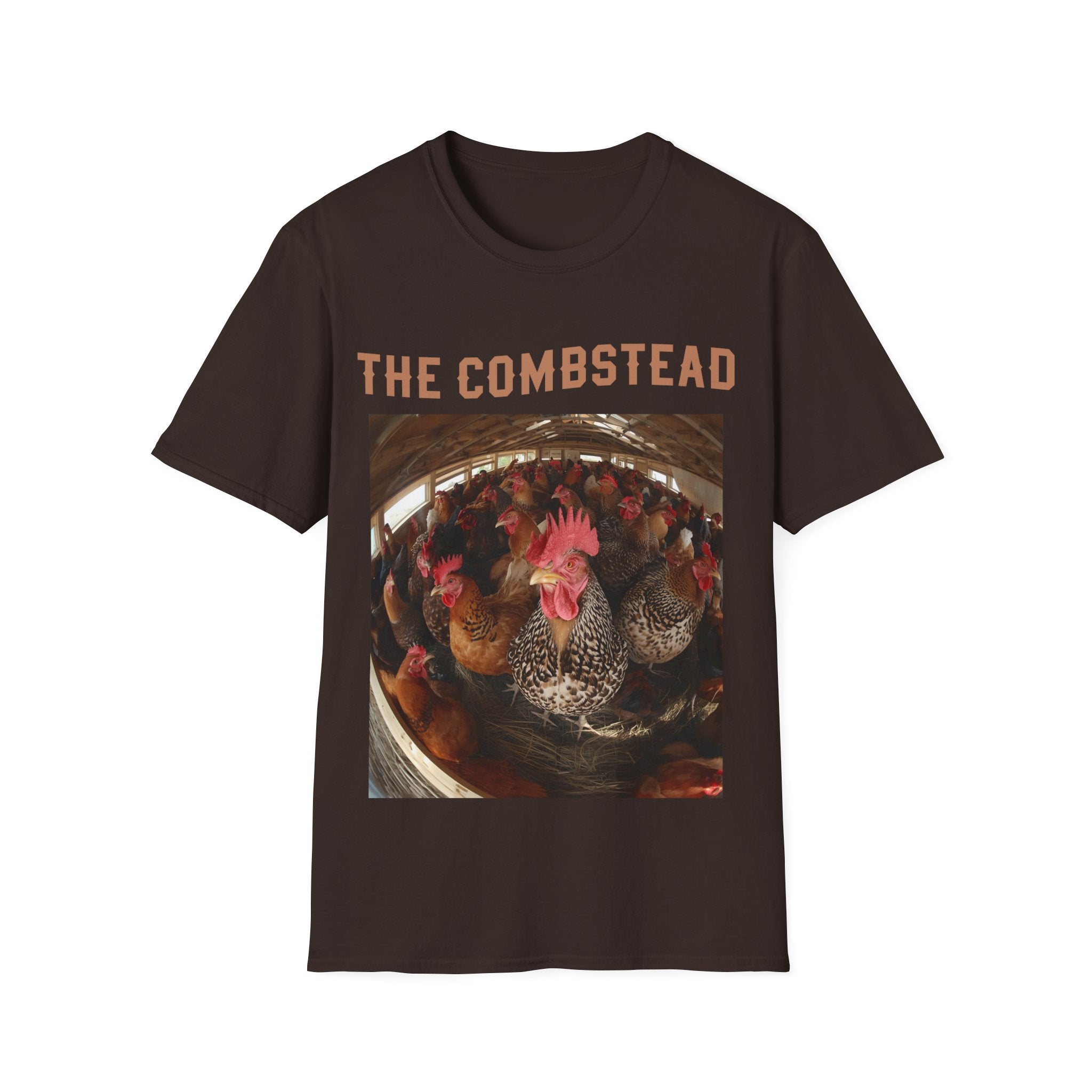 T-Shirt — 'The Combstead' Chicken Coop Photo Tee
