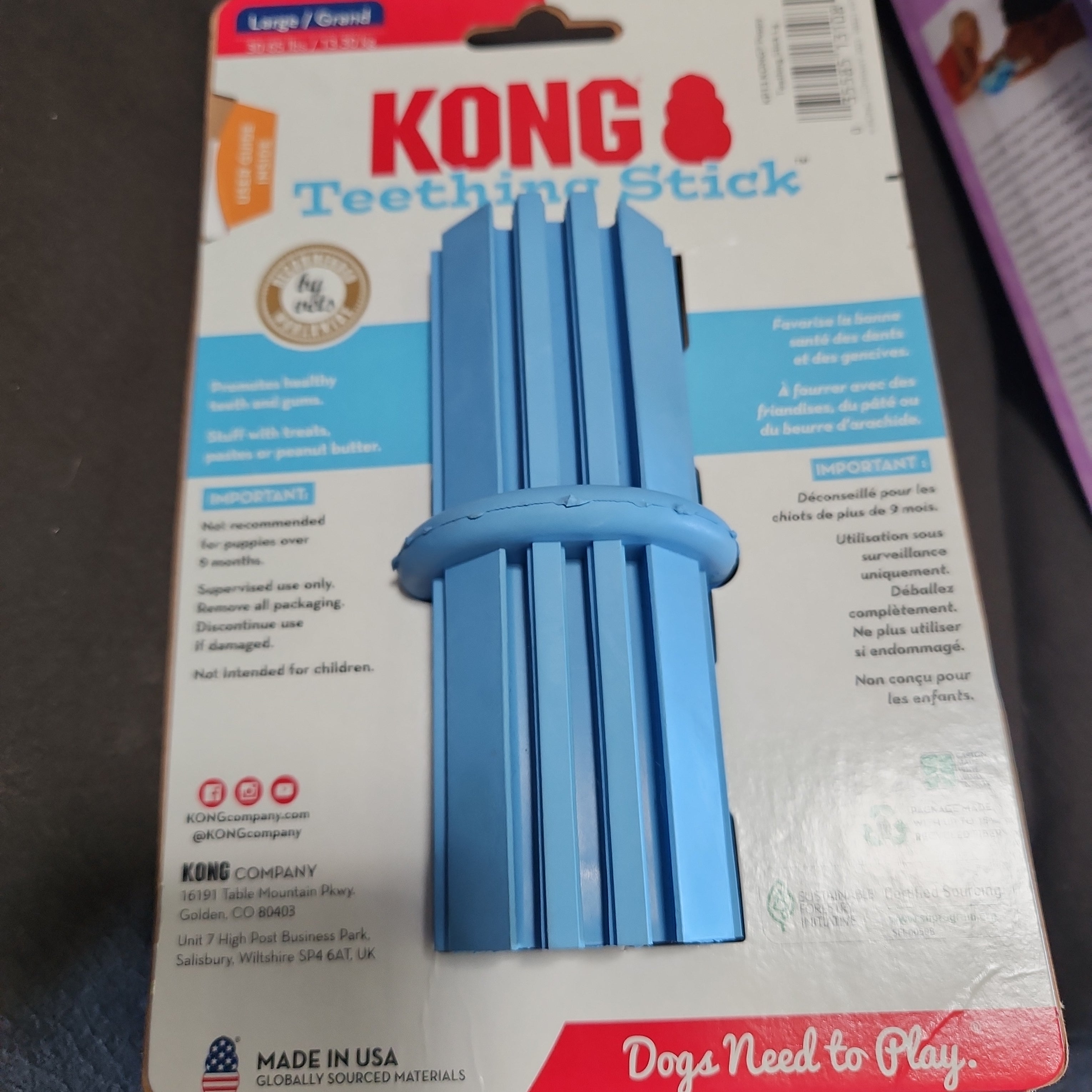 Kong puppy teething stick L