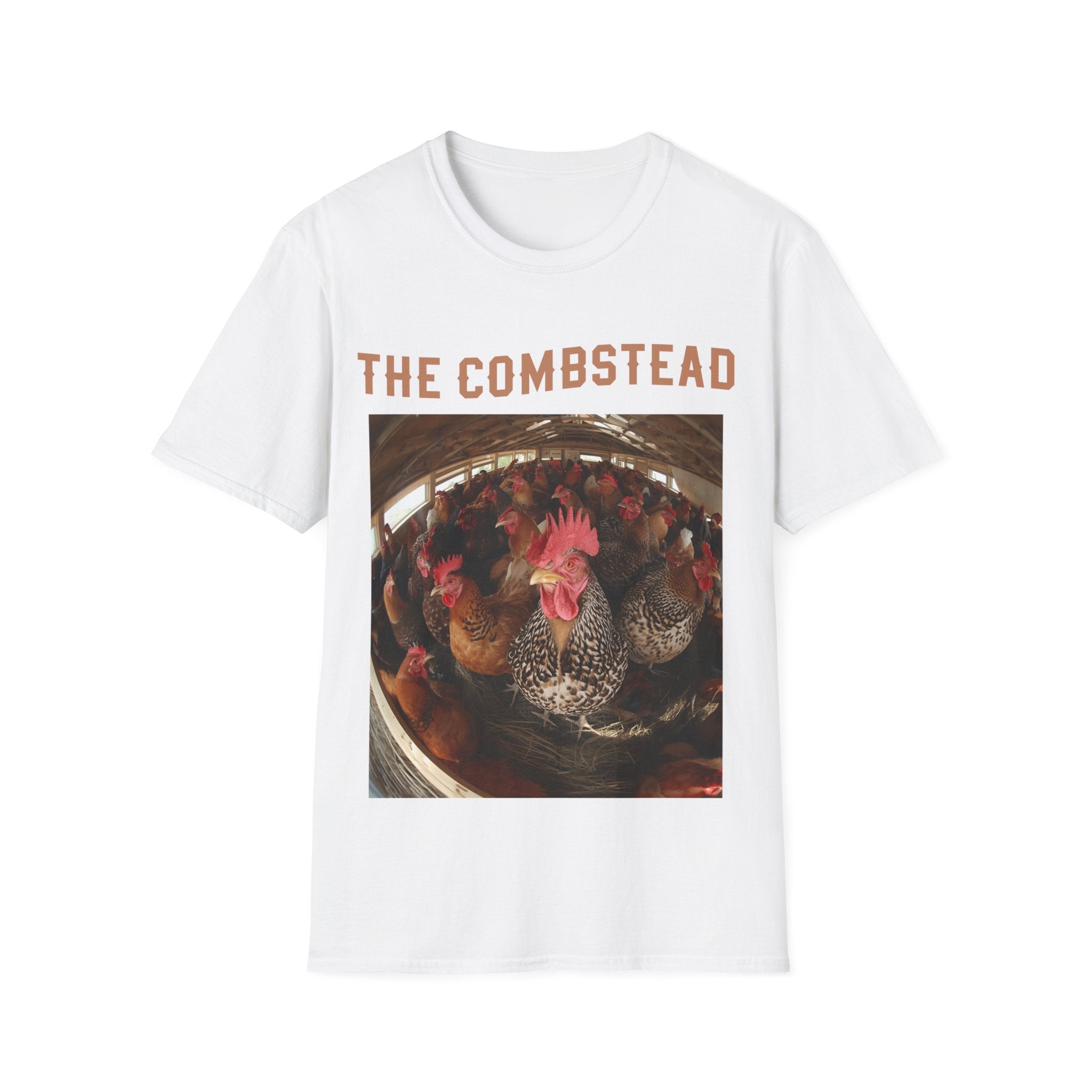 T-Shirt — 'The Combstead' Chicken Coop Photo Tee