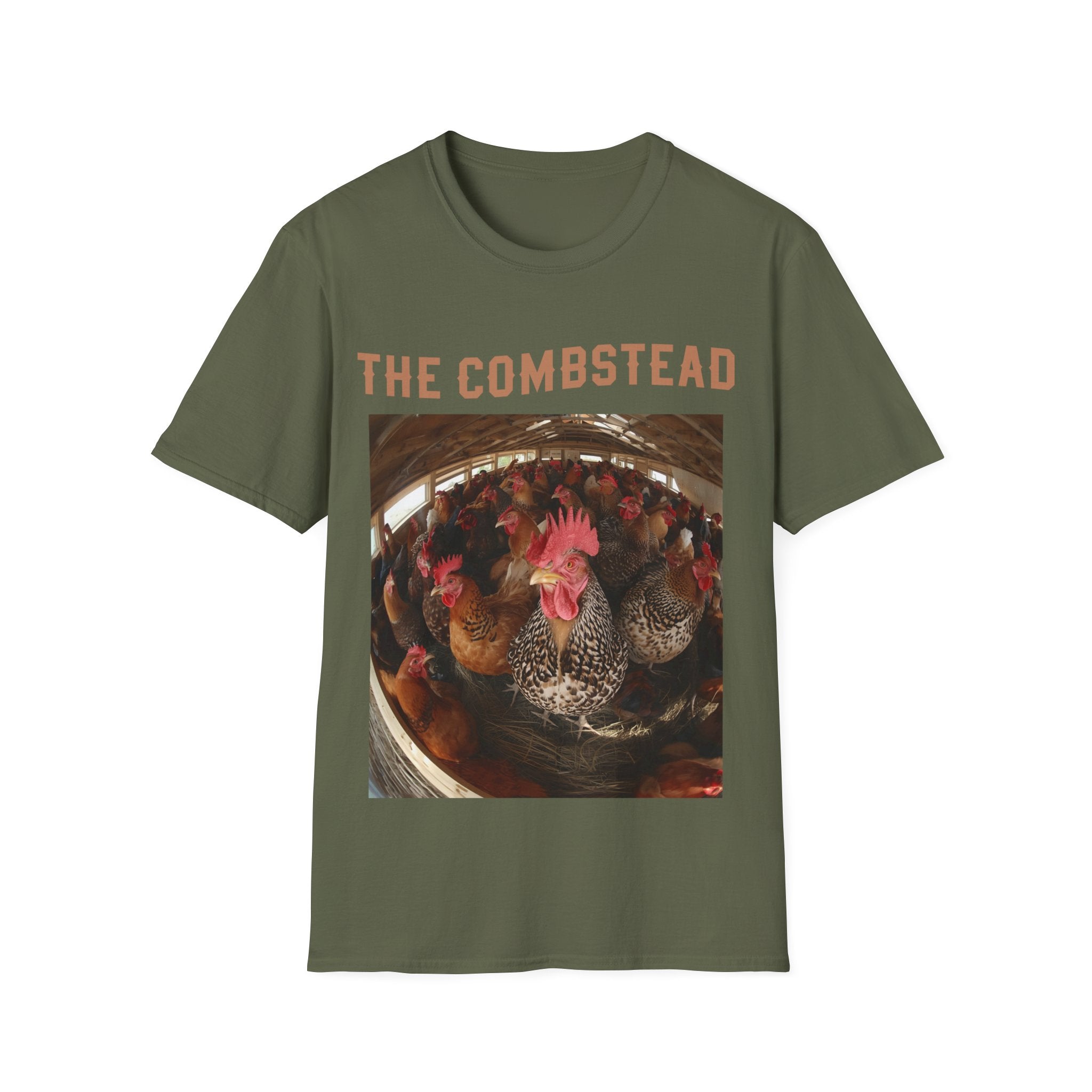T-Shirt — 'The Combstead' Chicken Coop Photo Tee