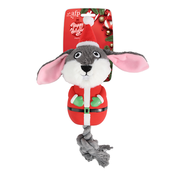AFP Christmas Latex Rope Buddy Bunny