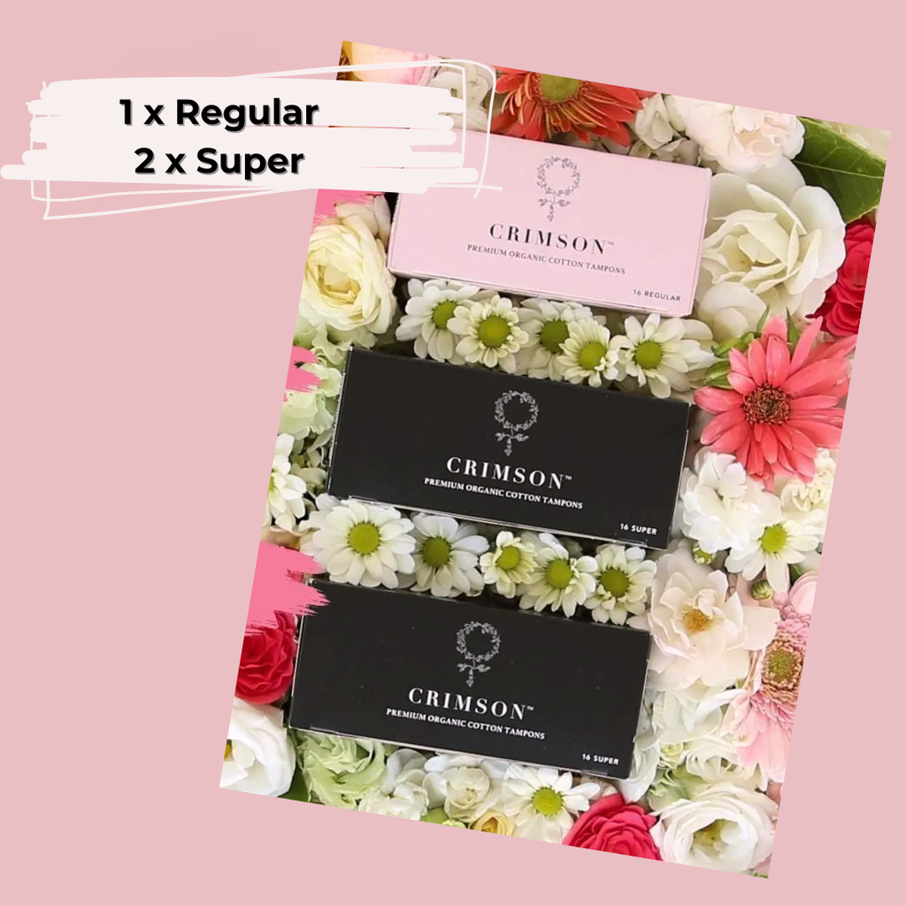 Heavy Flow Organic Tampon Bundle – 2 x super and 1 x regular