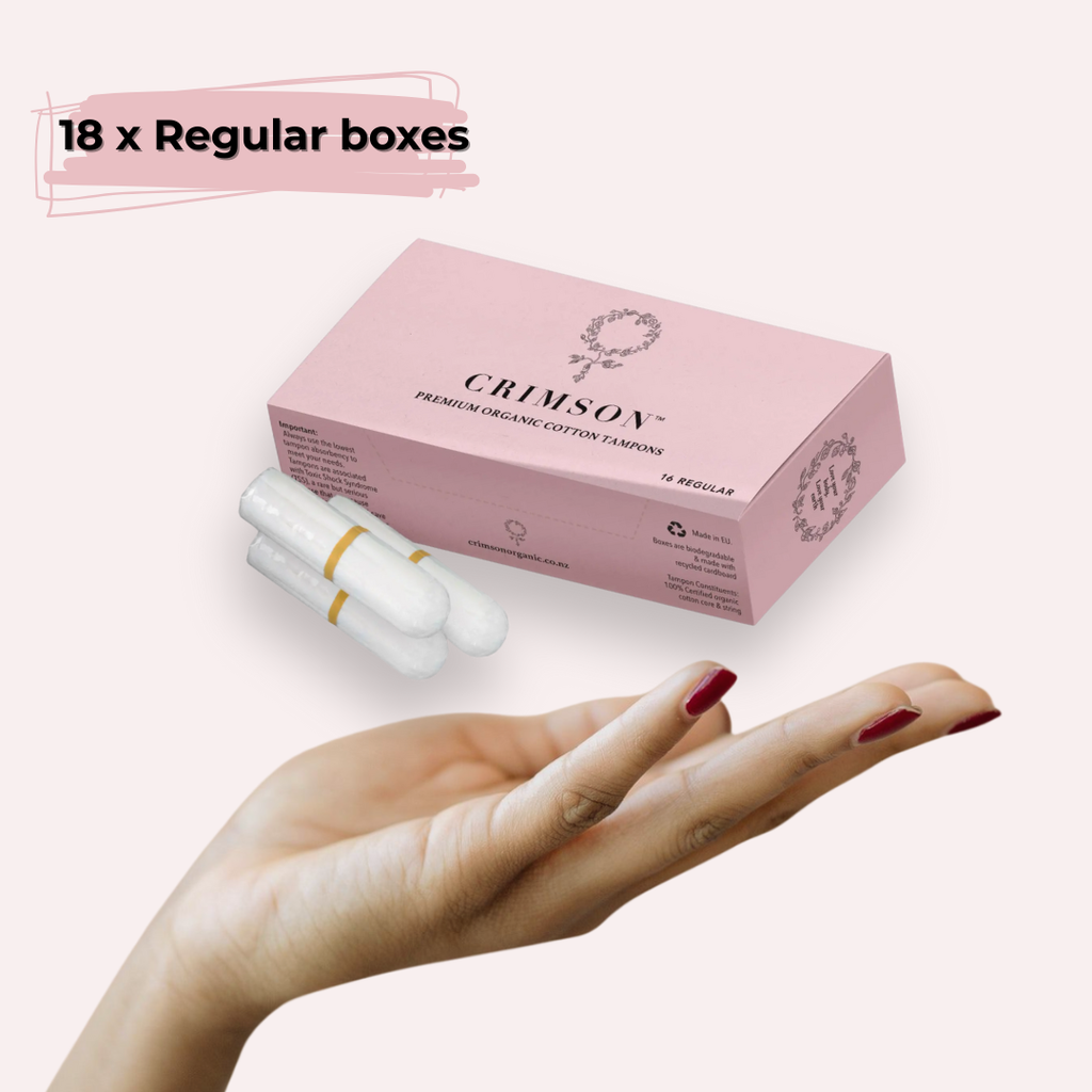 Regular Organic Cotton Tampons - 18 Box Workplace Pack