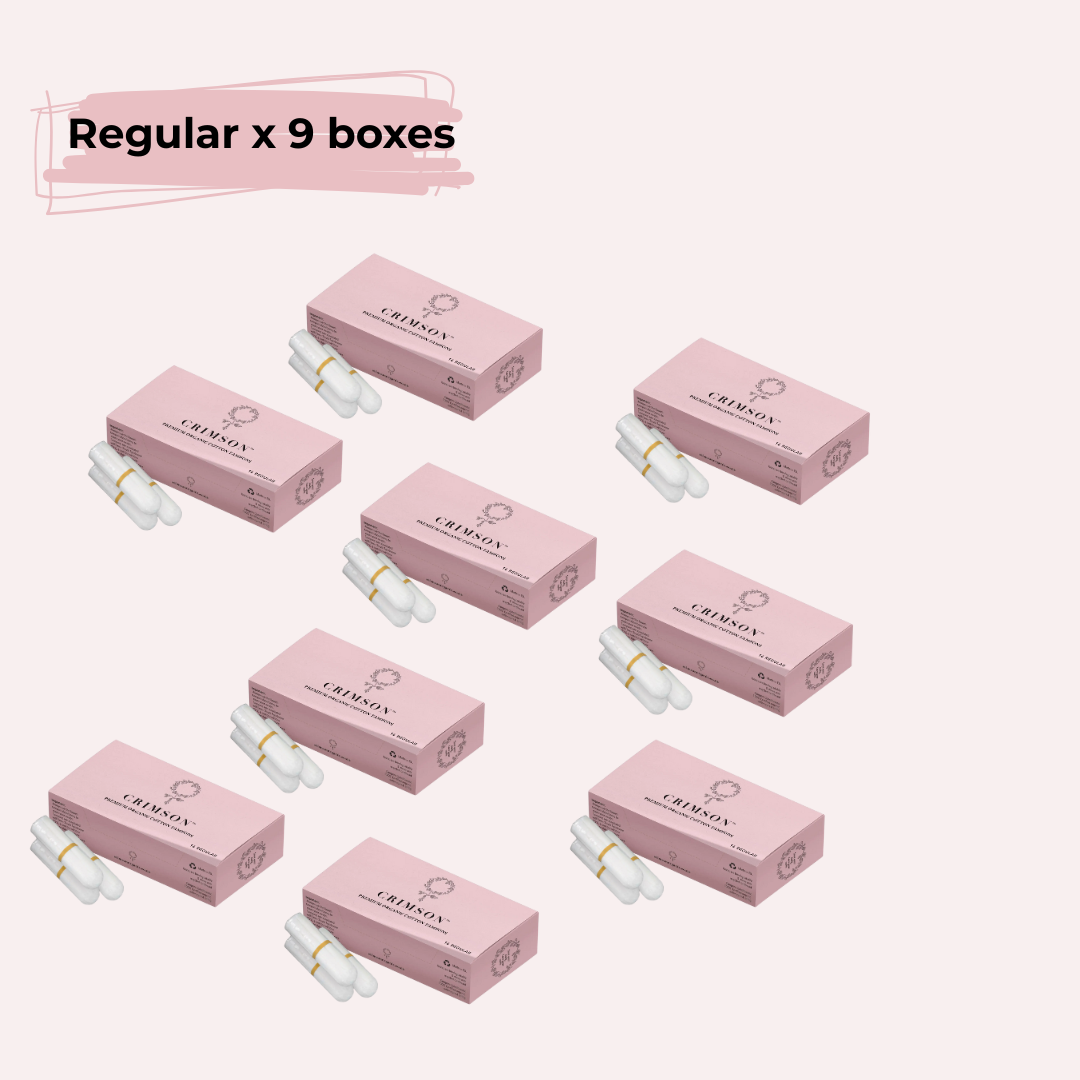 Regular Organic Cotton Tampons - 6 Month Supply
