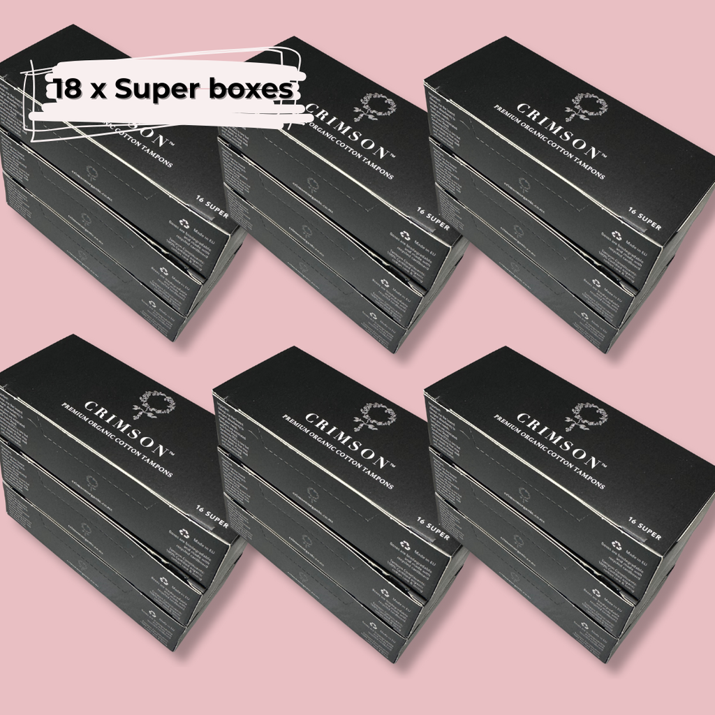 Super Organic Tampons - 18 Box Workplace Pack