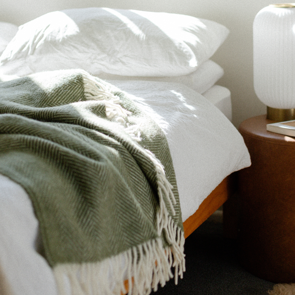 Fishbone NZ Wool Throw