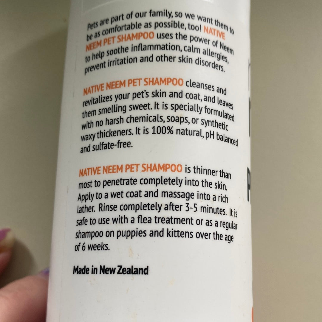 Organic Neem Pet Shampoo 250ml