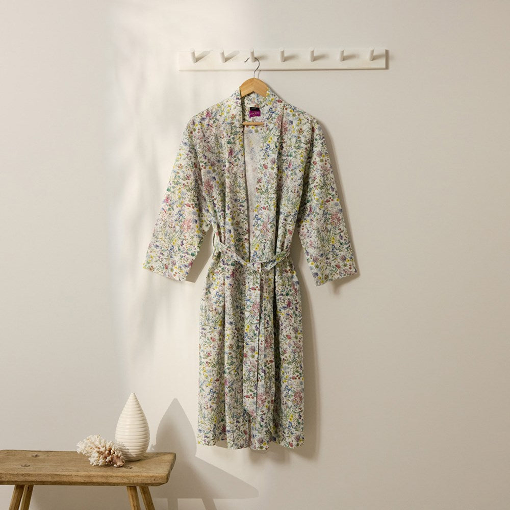 Cotton Printed Bathrobe Made With Liberty Fabric