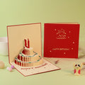 Lowrey Happy Birthday Cake 3D Pop-Up Greeting Card